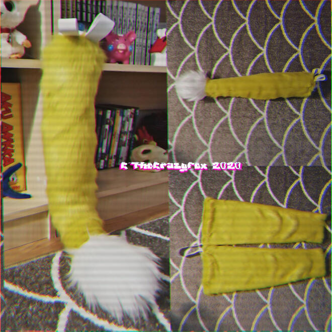 Alex fursuit tail and arm sleeves [2020]