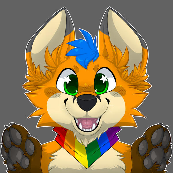 Pride icon YCH 1# [Electrixfox, Instagram 2021]